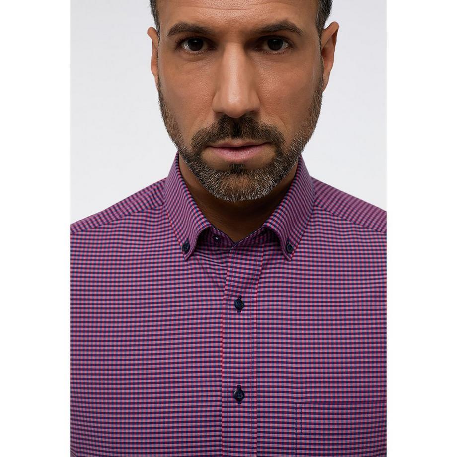 ETERNA Chemise Modern Fit Manches Courtes Carreaux  