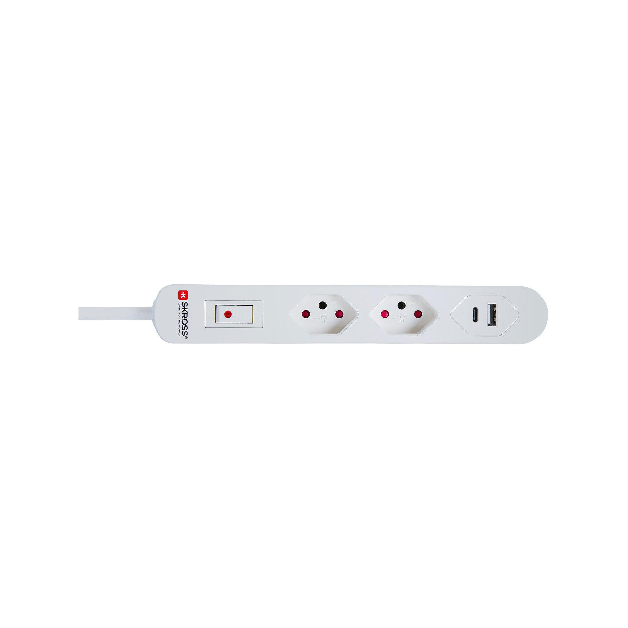 S-KROSS Home Station USB-C Retail 2xT13, 1xUSB-C,+1xUSB Steckdosenleiste,2 