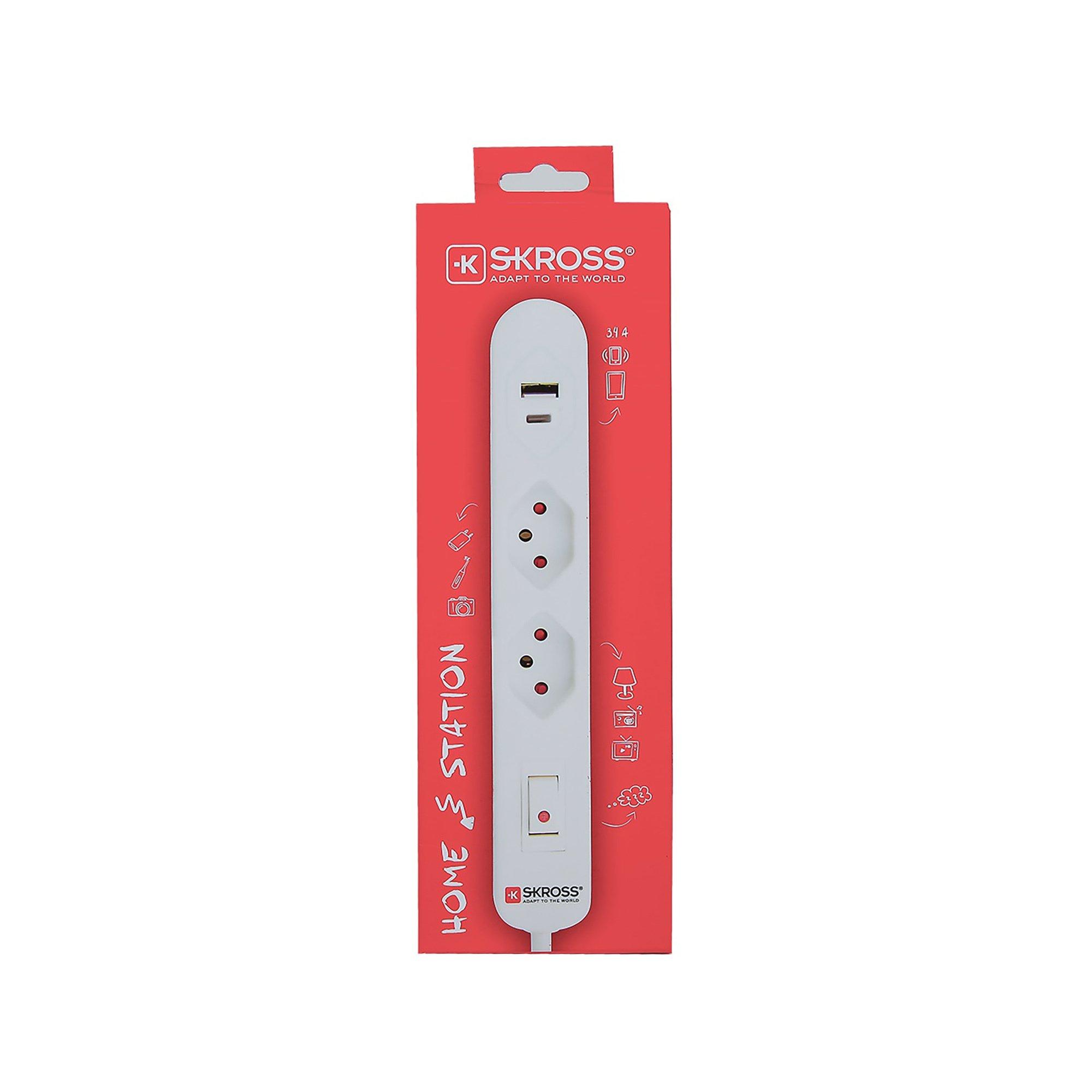 S-KROSS Home Station USB-C Retail 2xT13, 1xUSB-C,+1xUSB Steckdosenleiste,2 