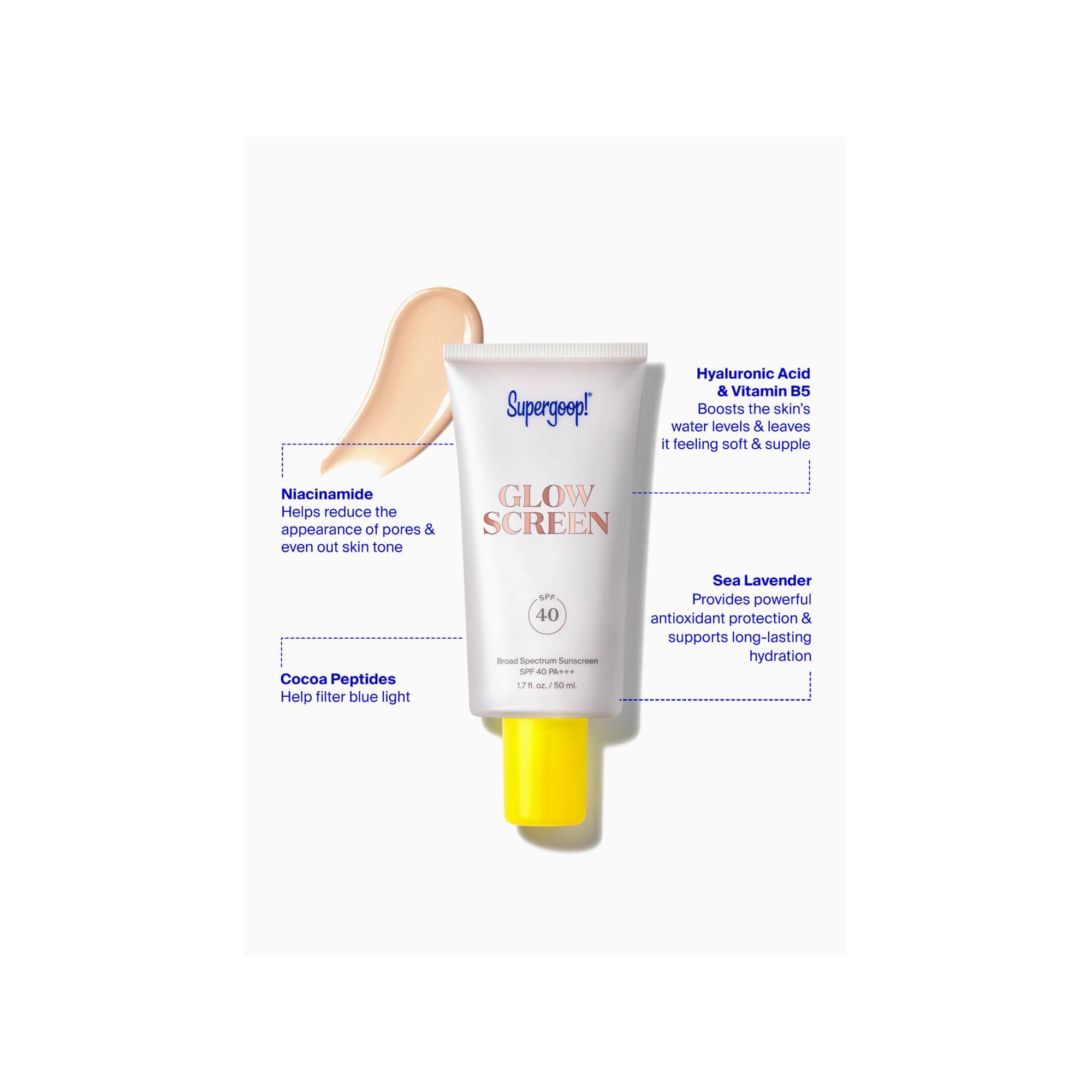 Supergoop  Glowscreen - Sonnenschutzmittel LSF 30 PA+++ mit Hyaluronsäure + Niacinamid 