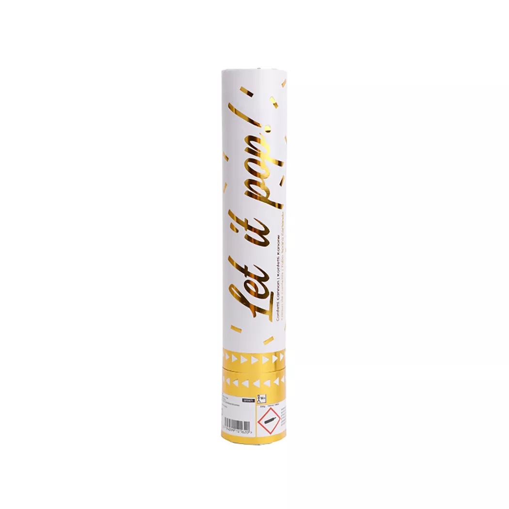 Amscan - Konfettikanone Silber, Gold
