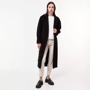 Cappotto dritto in cachemire, lungo