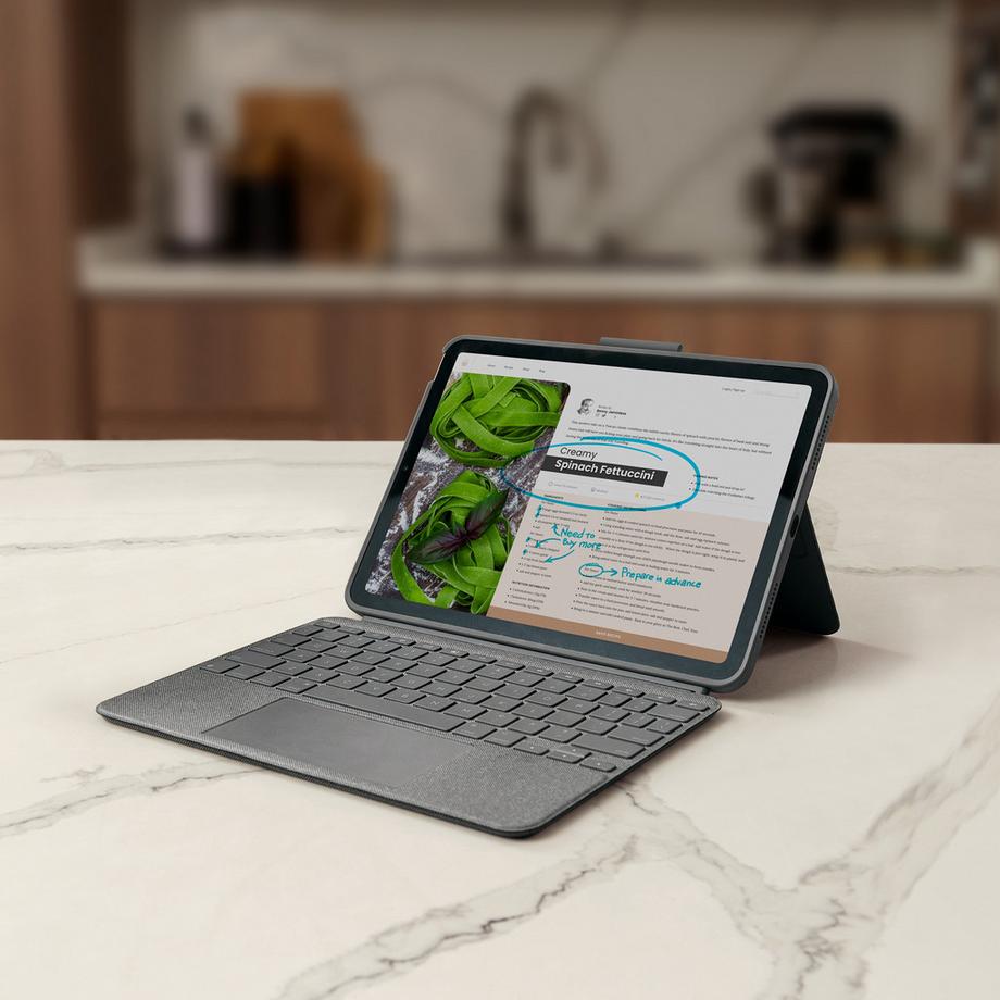 Logitech Combo Touch for iPad (10th gen) Tastatur mit Touchpad 
