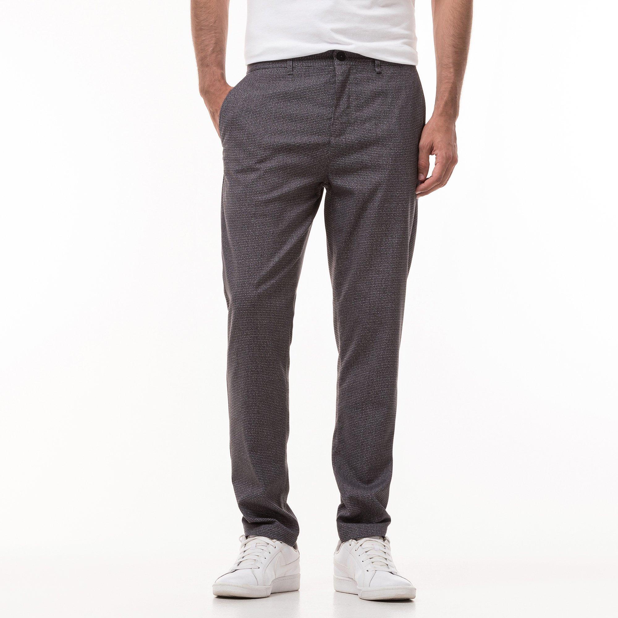 Manor Man Pantaloni lunghi Slim Fit Pied-de-poule  