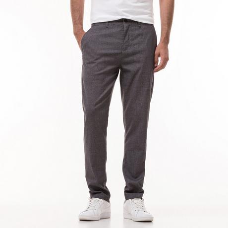 Manor Man Lange Slim Fit Hose Hahnentritt  