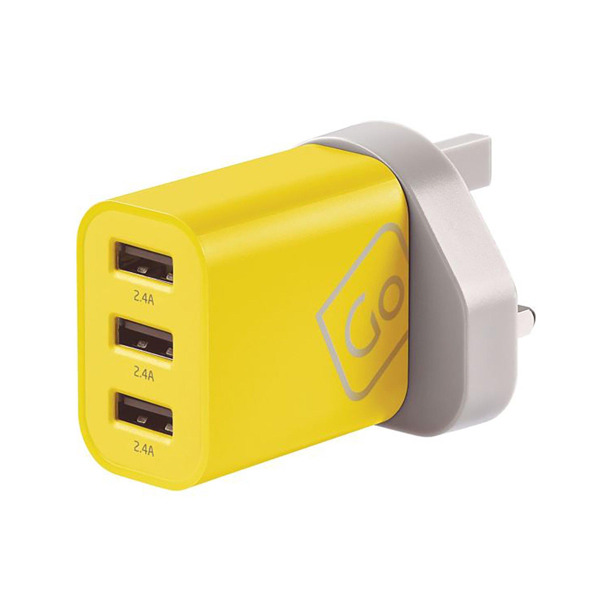 Go Travel Caricabatterie universale a 3 porte USB-A  