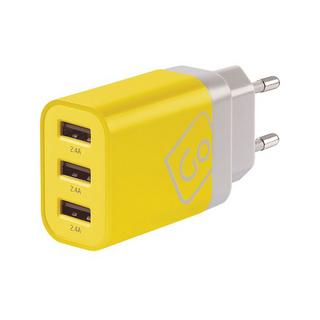 Go Travel Weltweites 3x USB-A Ladegerät  