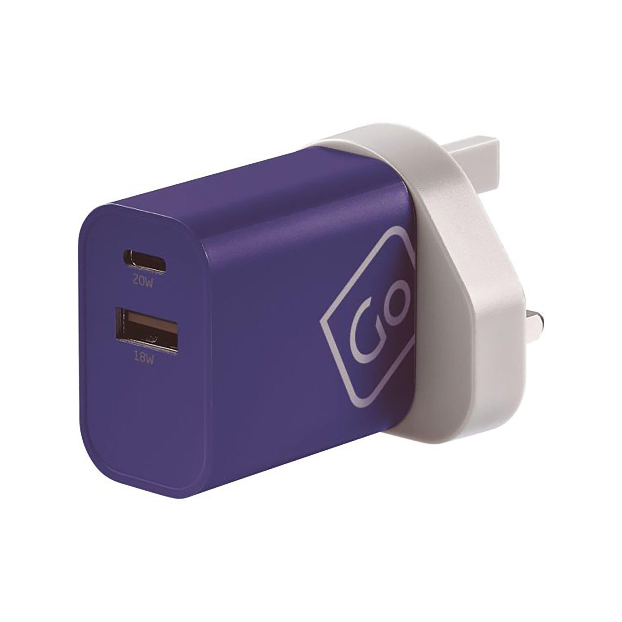 Go Travel Weltweites 2-faches USB-A und USB-C Ladegerät  