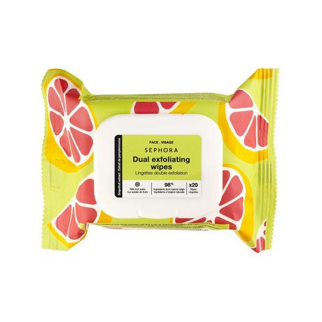 SEPHORA  Lingettes double exfoliation - Grapefruit-Extrakt + Fruchtsäuren 
