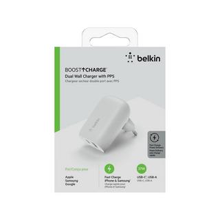 belkin Boost Charge 37W USB-C USB-A Dual Wall Charger Adattatore USB 