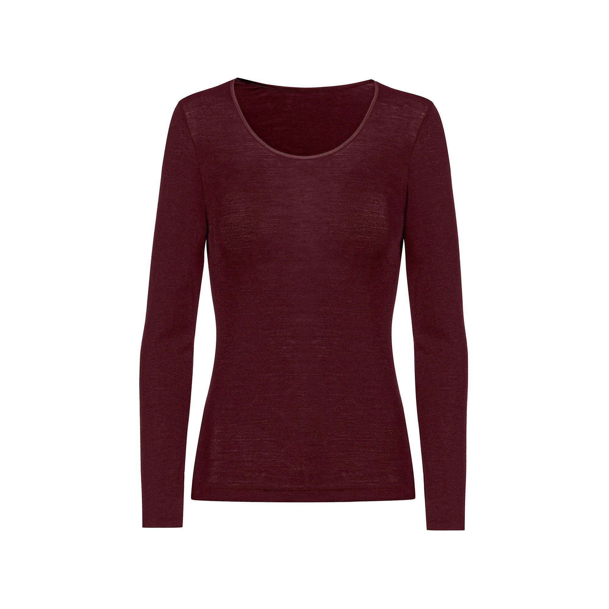 Image of Shirt, Langarm Damen Bordeaux 38