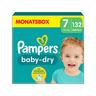Pampers  Baby-Dry taille 7, boîte mensuelle 