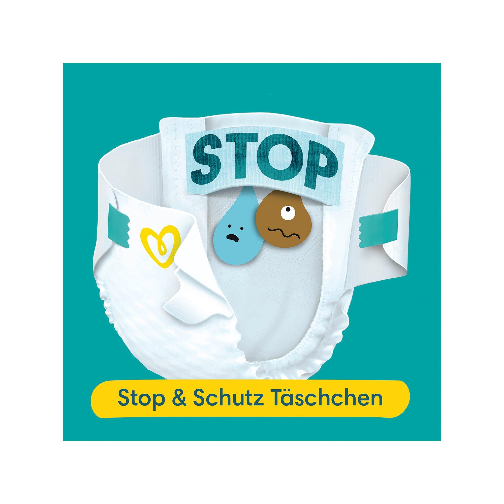 Pampers  Baby Dry taille 8, boîte mensuelle 