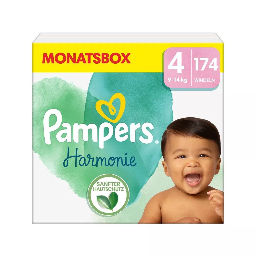 Pampers - Harmonie Grösse 4, Montatsbox, 174STK