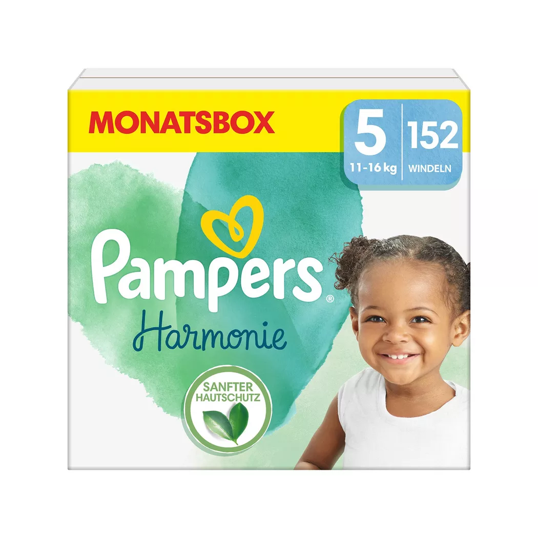 Pampers - Harmonie taille 5, boîte mensuelle, 152 Stück