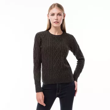 Maglione girocollo, manica lunga