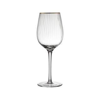 Lyngby Glas Verres à vin rouge, 4 pièces Palermo Gold 