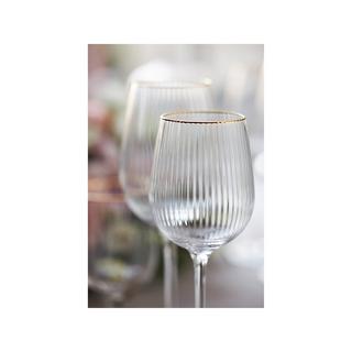 Lyngby Glas Bicchieri da vino rosso 4 pezzi Palermo Gold 