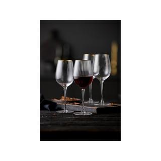 Lyngby Glas Verres à vin rouge, 4 pièces Palermo Gold 