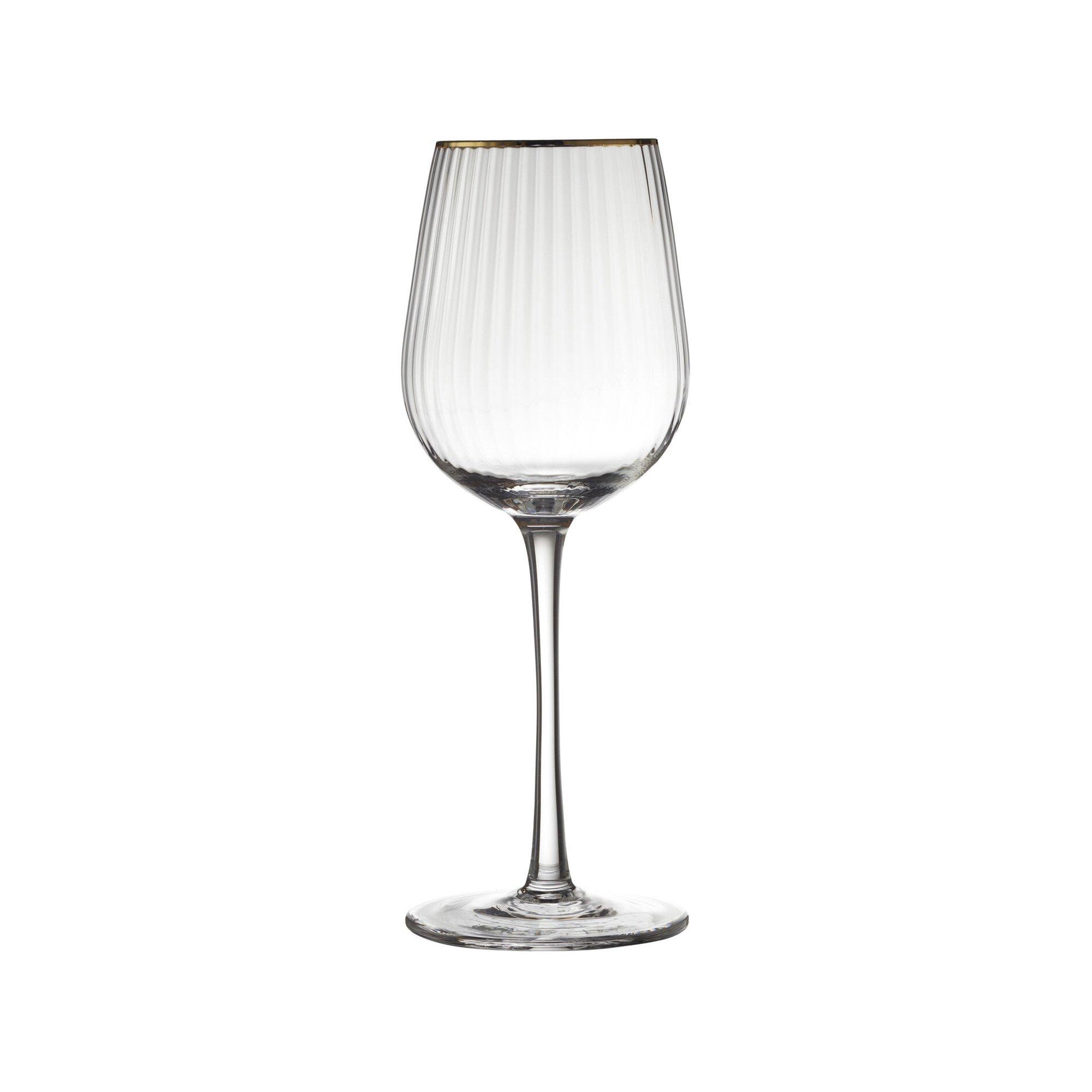Lyngby Glas Bicchieri da vino bianco 4 pz Palermo Gold 