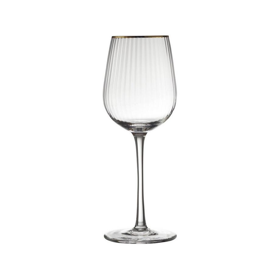 Lyngby Glas Bicchieri da vino bianco 4 pz Palermo Gold 