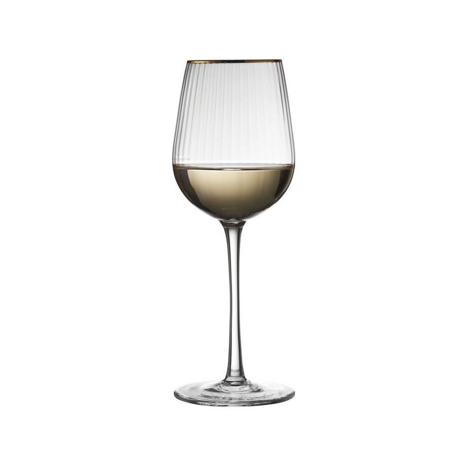 Lyngby Glas Bicchieri da vino bianco 4 pz Palermo Gold 