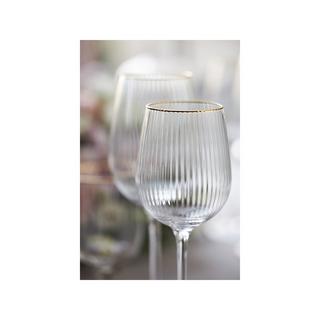 Lyngby Glas Verres à vin blanc, 4 pièces Palermo Gold 