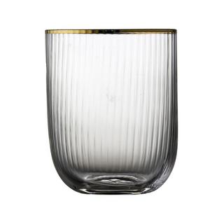 Lyngby Glas Wasserglas, 4 Stück Palermo Gold 