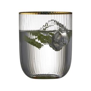 Lyngby Glas Wasserglas, 4 Stück Palermo Gold 