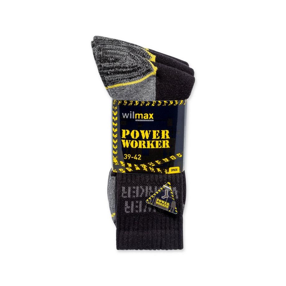 Manor Man Power Worker Wilmax Pack Trio Chaussettes Hauteur Mollet  