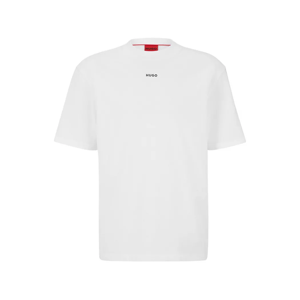 HUGO pour homme. 50488330 T-shirt Dapolino blanc (XL), Casuel, Coton, Manche courte