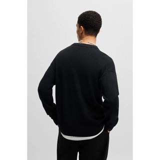 HUGO San Cassio-L Relaxed Fit Rundhals Pullover  