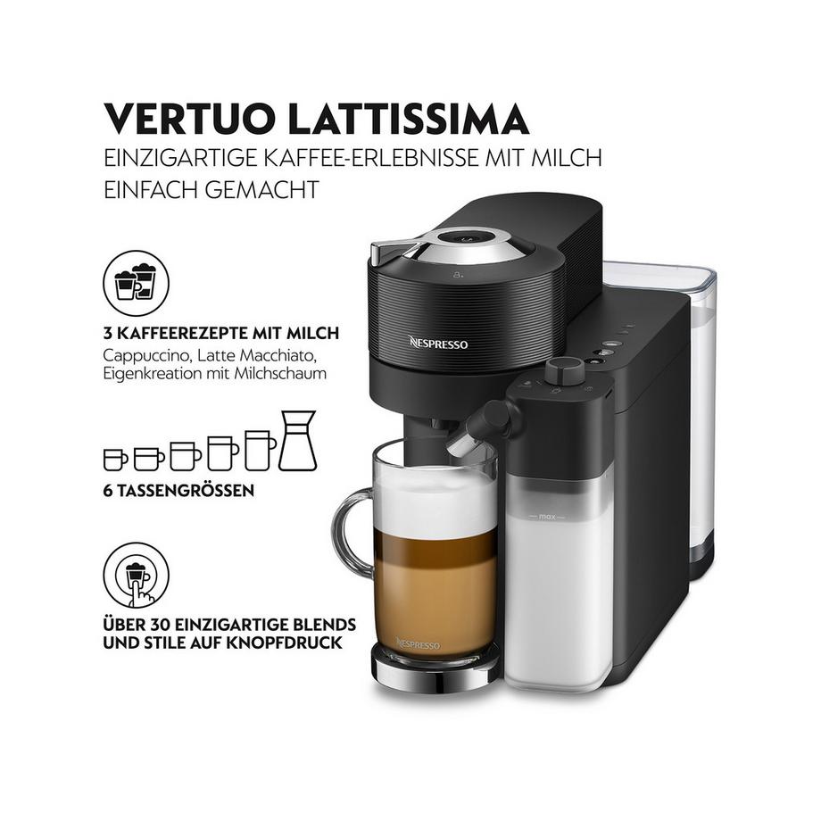 DeLonghi Macchina da caffè Nespresso Vertuo Lattissima ENV300.B 