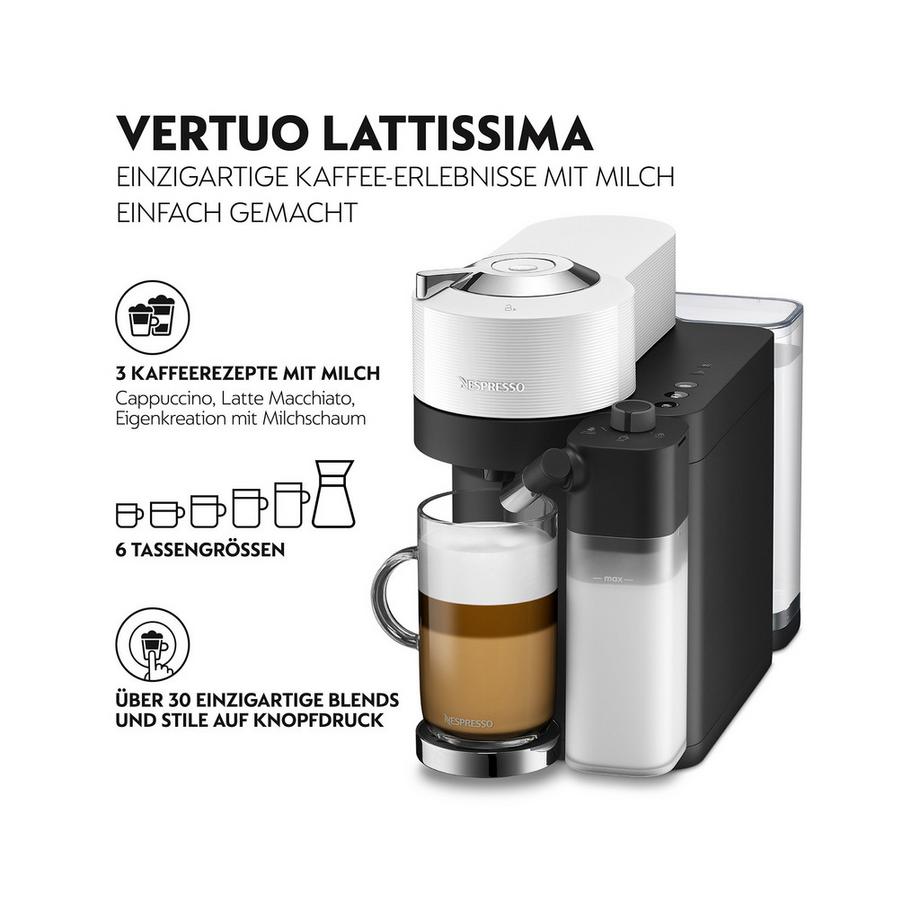 DeLonghi Machine Nespresso Vertuo Lattissima ENV300.W 