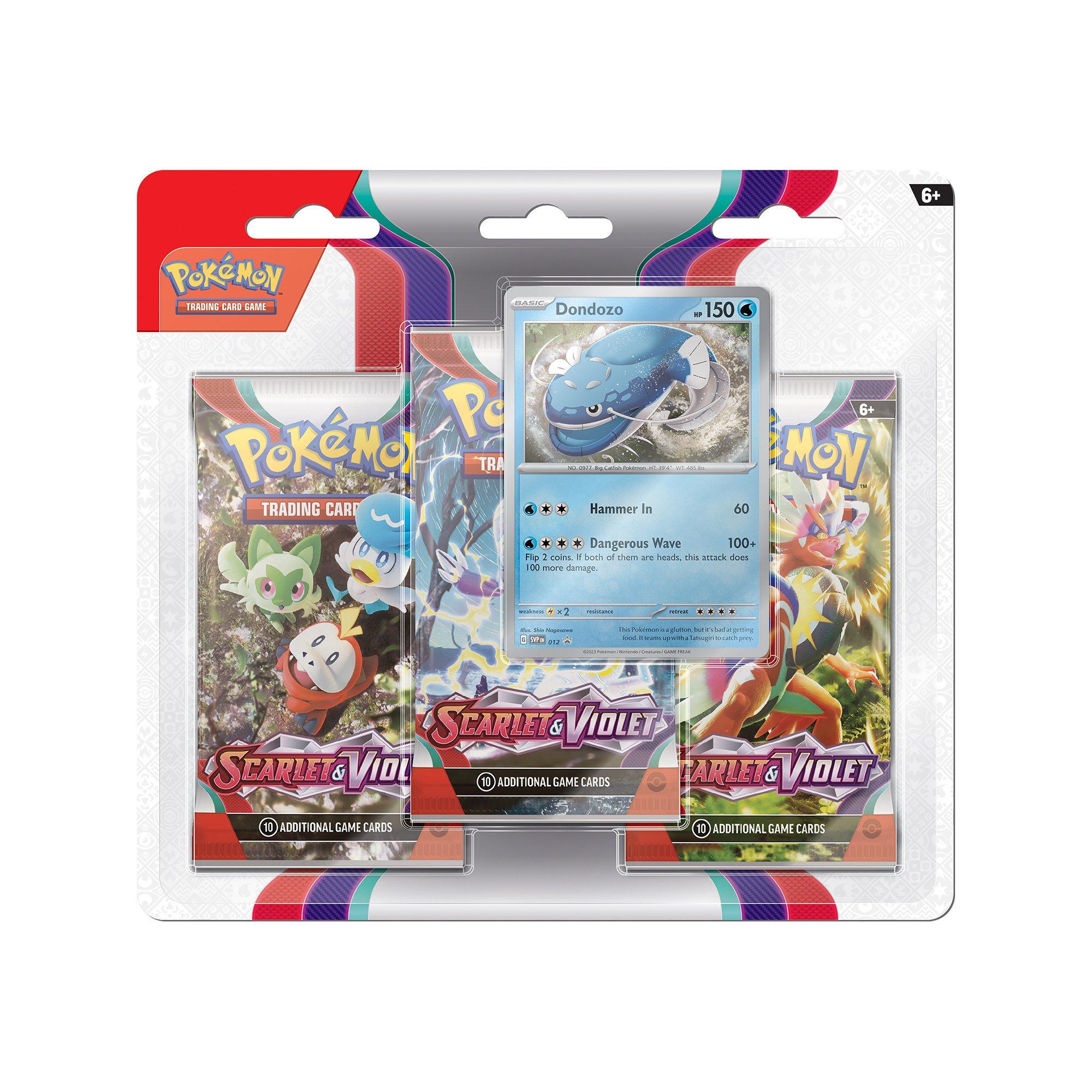 Pokémon  Three Pack Blist, Inglese - modelli assortiti 