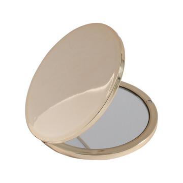 Miroir de poche, rond or