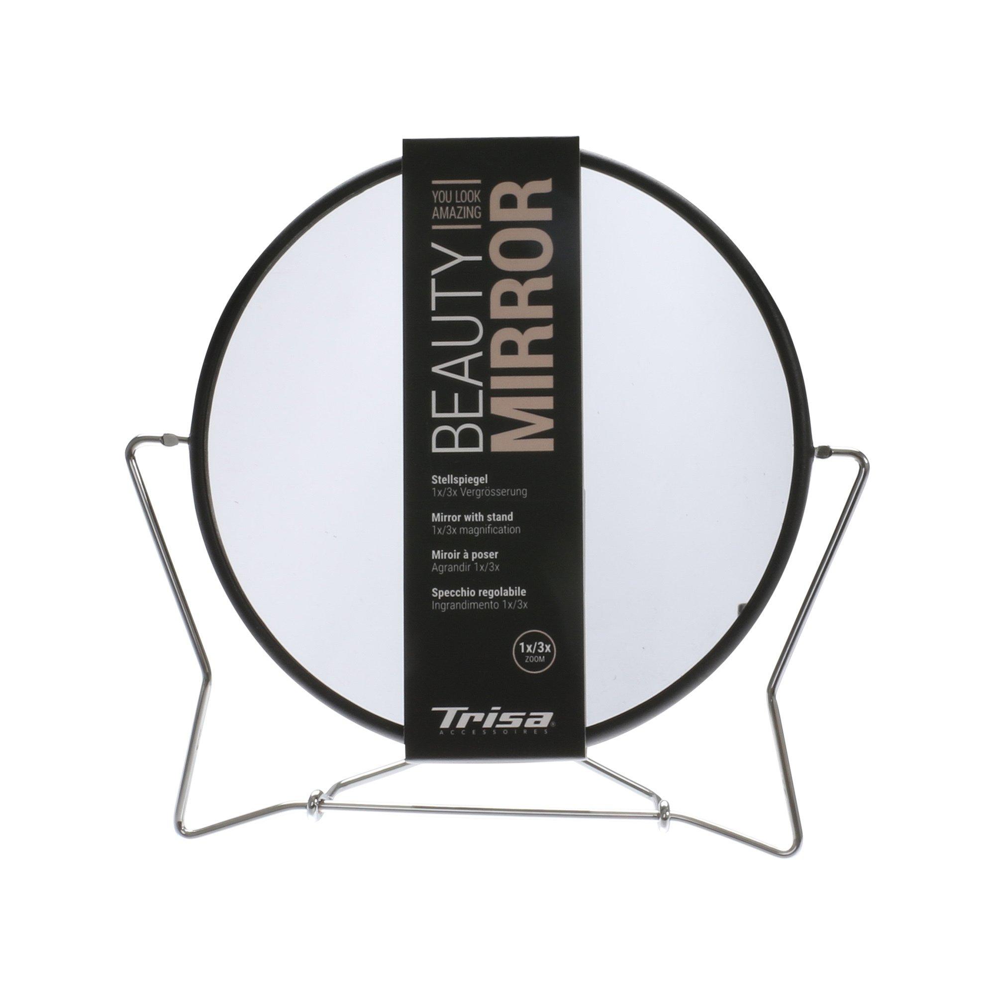 Spiegel & Necessaires  Specchio regolabile nero con staffa in metallo 