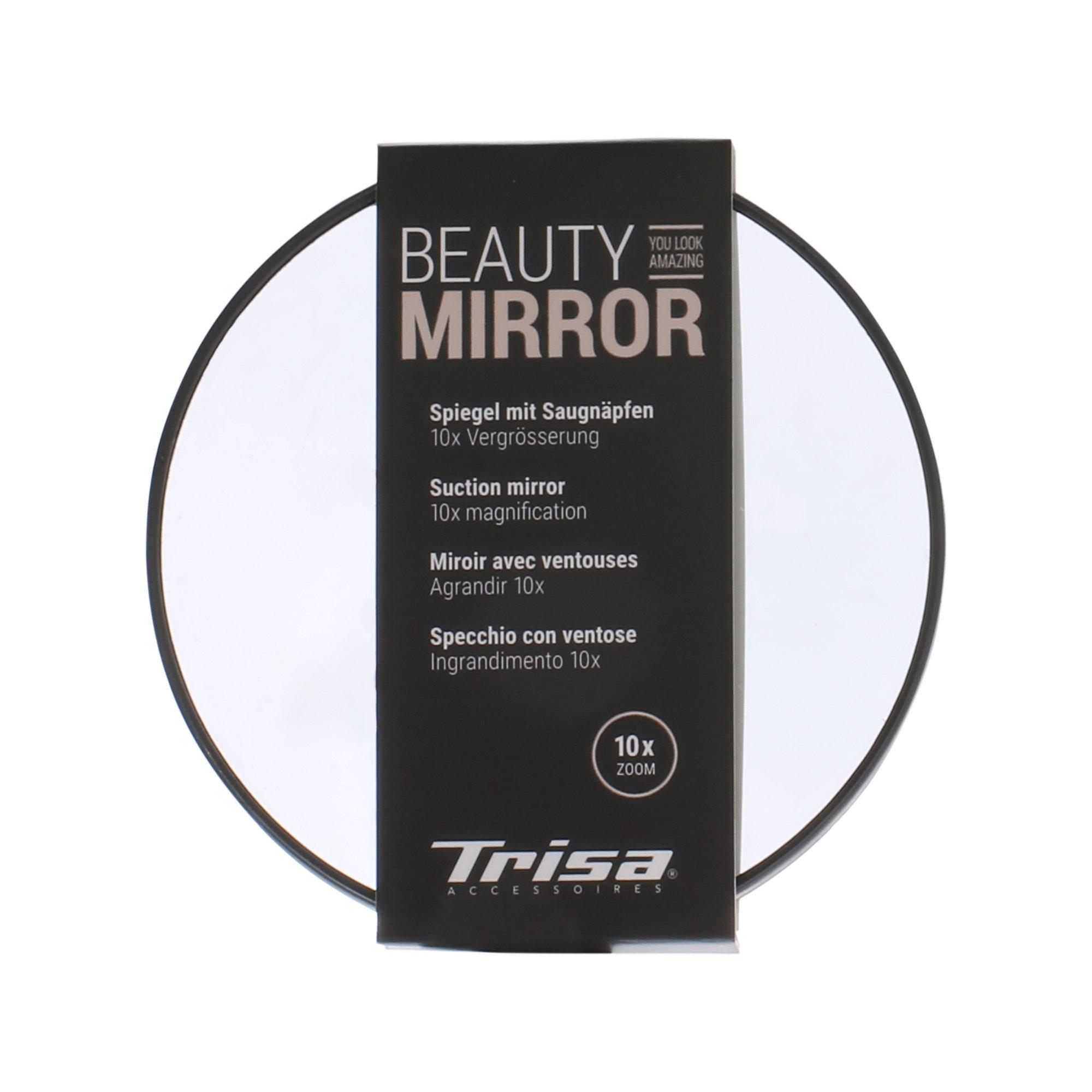 Spiegel & Necessaires  Specchio con due ventose, nero 