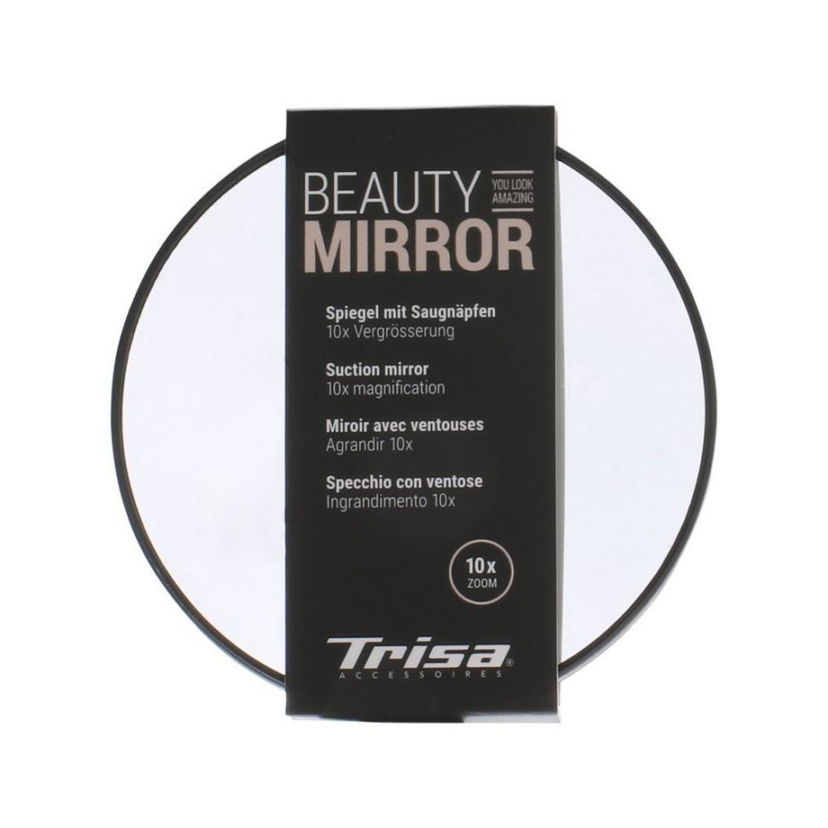 Spiegel & Necessaires  Spiegel mit zwei Saugnäpfen, schwarz 