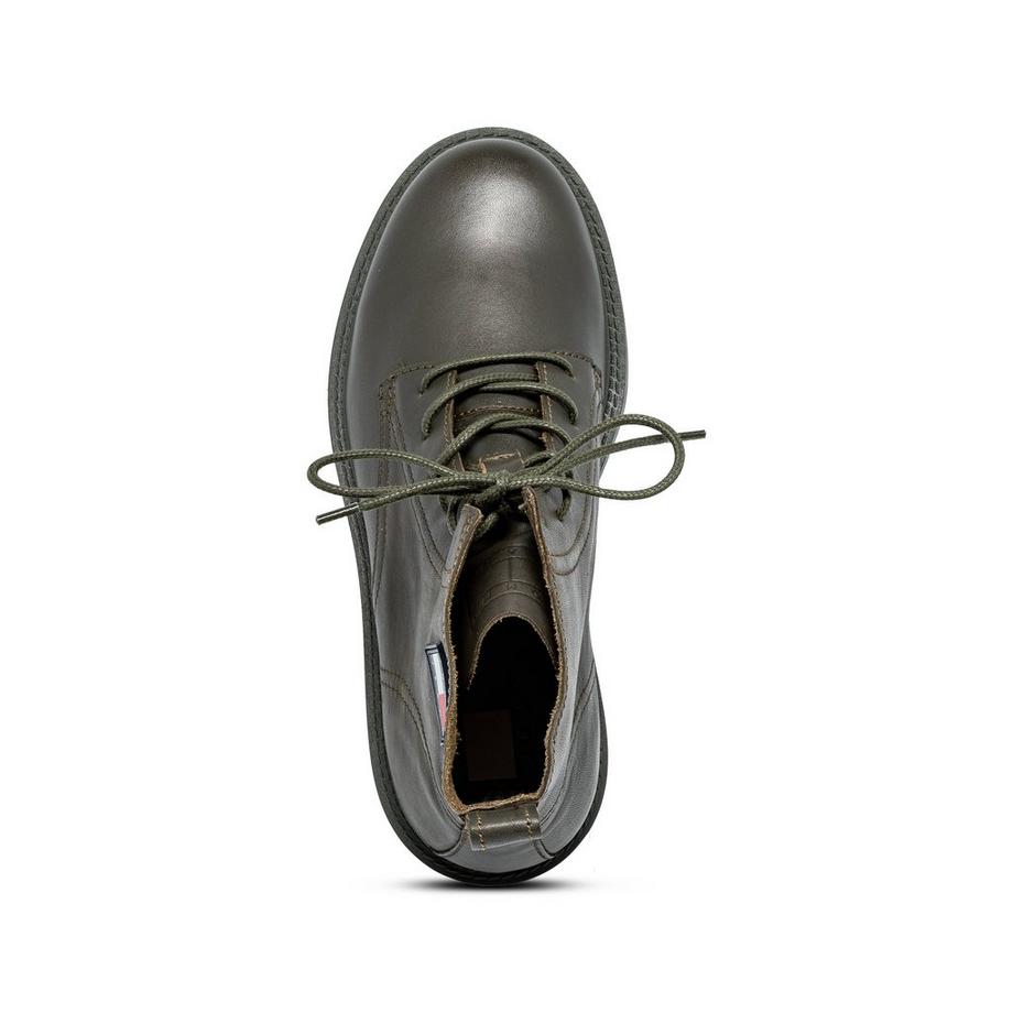 TOMMY JEANS TJM RUBERIZED LACE UP BOOT Bottes, talon haut 