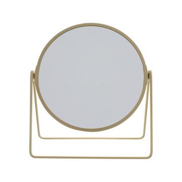 Miroir de maquillage doré