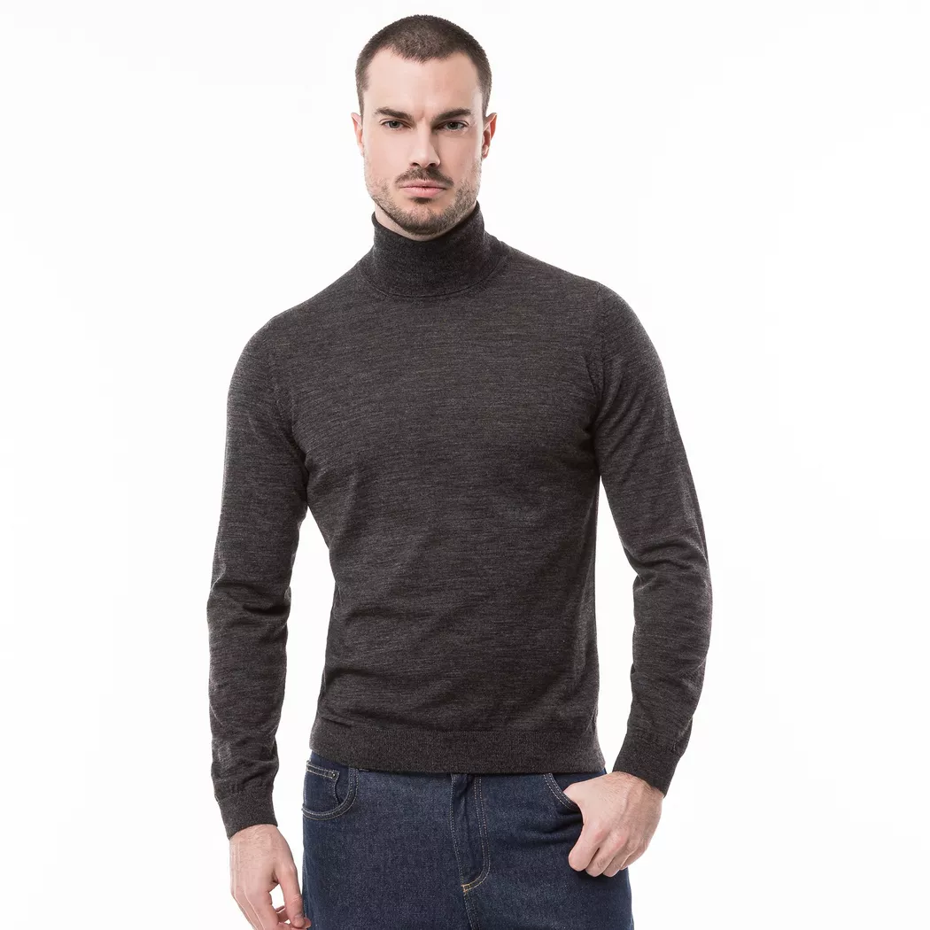 Boss Pull à Col Roulé Musso 10241489 Black S Homme
