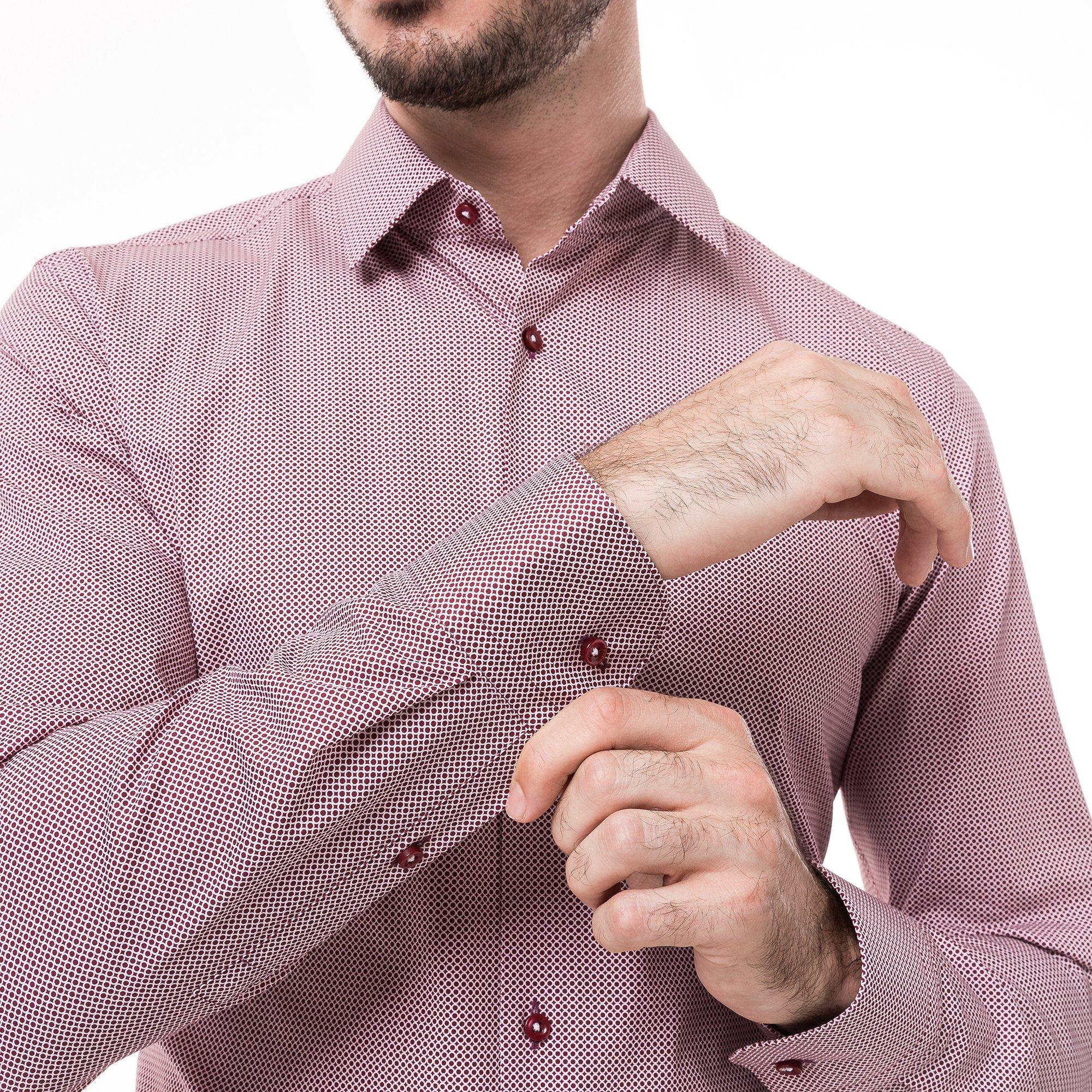 BOSS BLACK H-Hank Kent All-Over Muster Langarm Hemd  