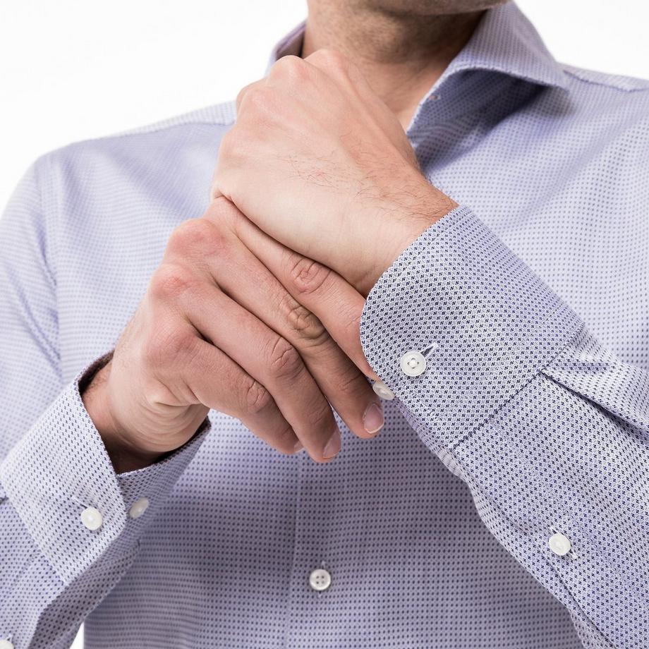 BOSS BLACK H-Hank Spread Collar Langarmhemd Slim Fit  