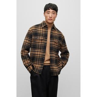 BOSS BLACK S-Owen-2P-C3-234 Chemise à Carreaux Manches Longues  