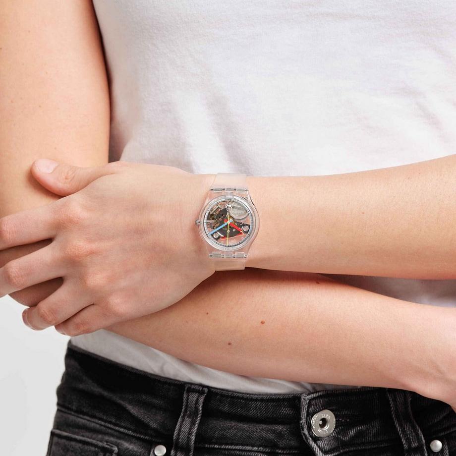 swatch CLEARLY GENT Analoguhr 