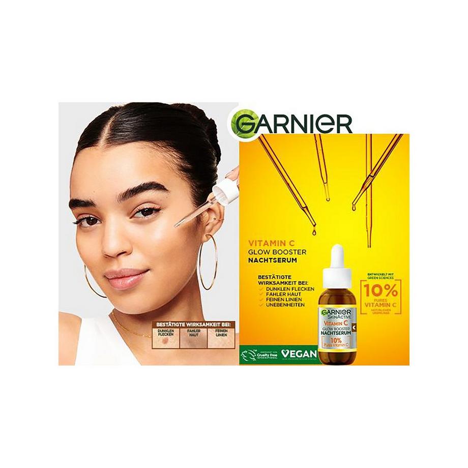 GARNIER  SkinActive Vitamin C Glow Booster Sérum Nuit 