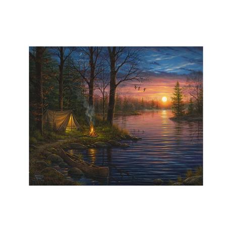 Figured'Art Peinture par numéros Camper au bord de la rivière 