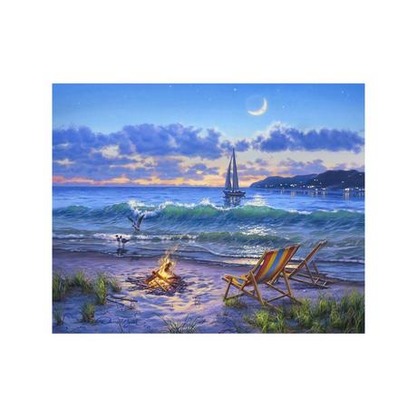 Figured'Art Dipingere con i numeri Vista serale sulla spiaggia 