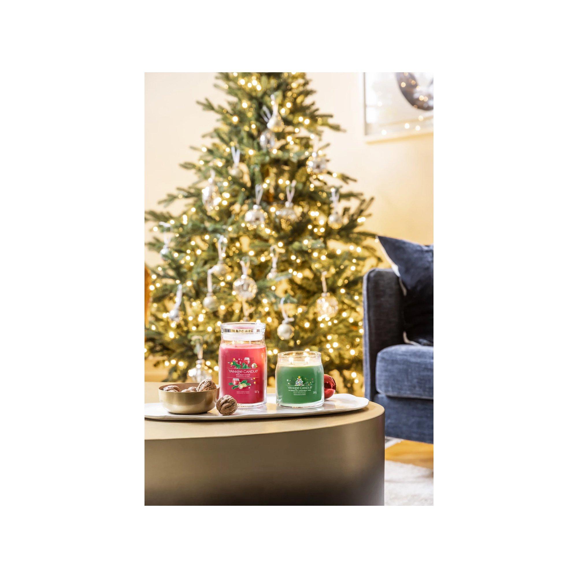 Yankee Candle Signature Bougie parfumée Noël en pot Shimmering Christmas Tree 